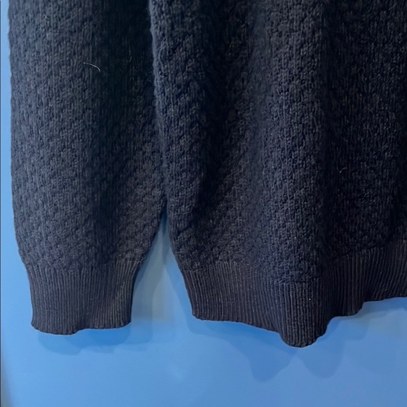 Women’s Ms Maggie Navy Blue Textured Sweater 1X NWOT - Picture 6 of 15